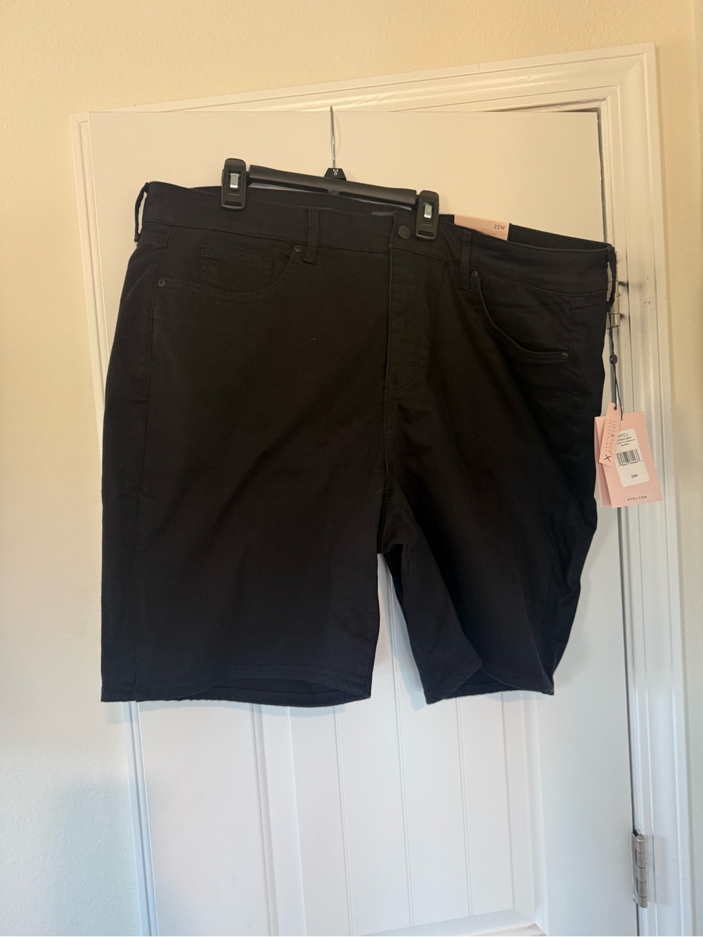 NYDJ Black Classic Jean Shorts